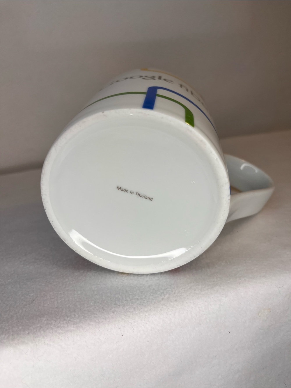 Google Finer - White Ceramic Mug with Red, Yellow, Blue, and Green Accents - Picture 6 of 6